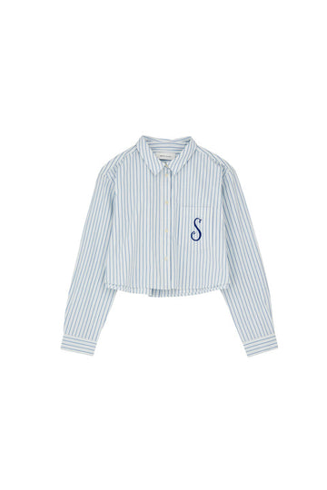 Skall Studio Moment Shirt - Blue, White Stripe