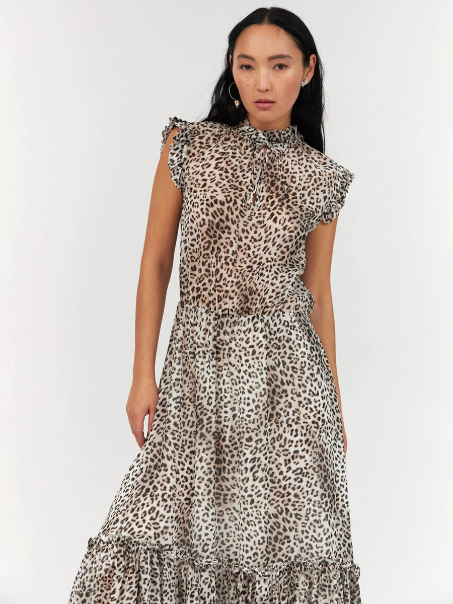 Sand Lalie Dress - Leopard