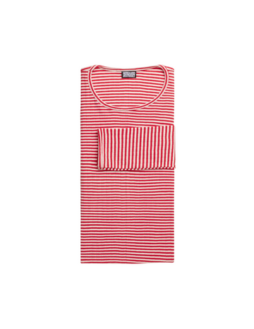 Nørgaard Paa Strøget 101 Fine Stripes T-shirt - Red/ecru