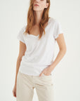 InWear Rena V T-shirt KNTG - Pure white