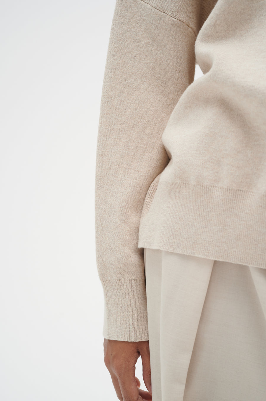 Inwear TenleyIW Turtleneck Pullover - Simply Taupe Melange