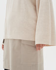 InWear 30108716 WailW Skirt - 1612111 Mocha Grey Mel