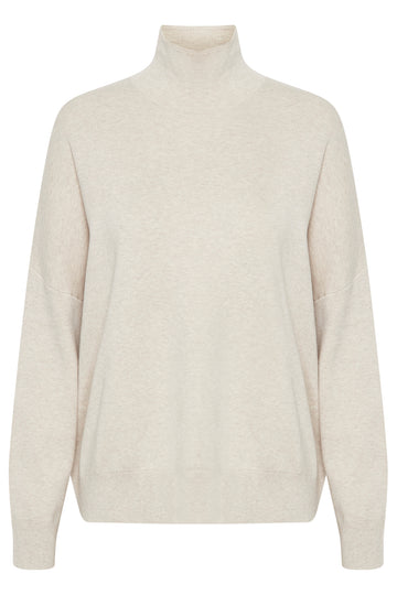 Inwear TenleyIW Turtleneck Pullover - Simply Taupe Melange