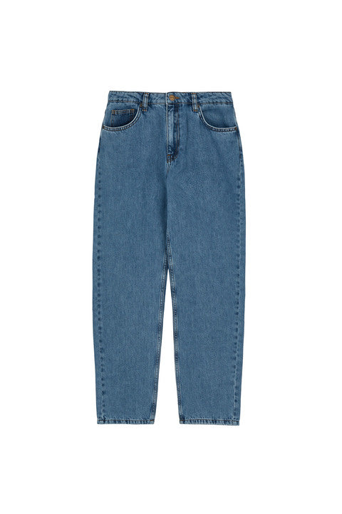 Skall Studio Allison Cropped Jeans - Washed Blue