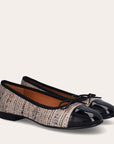 Billi Bi A6021 Ballerina - Black Patent/Bouclé