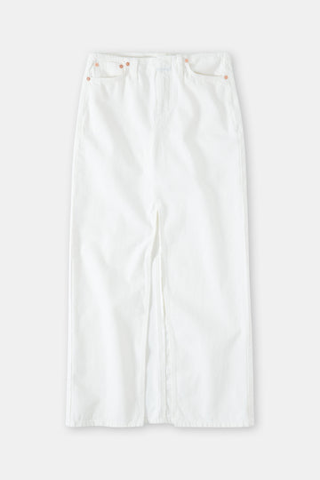 Closed Long 5-Pocket Skirt - White
