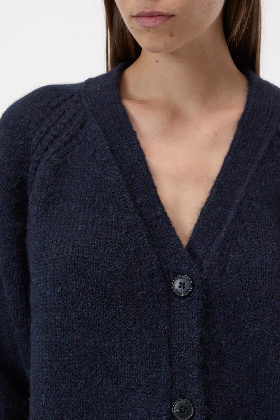 Closed V Cardigan - Dark Blue