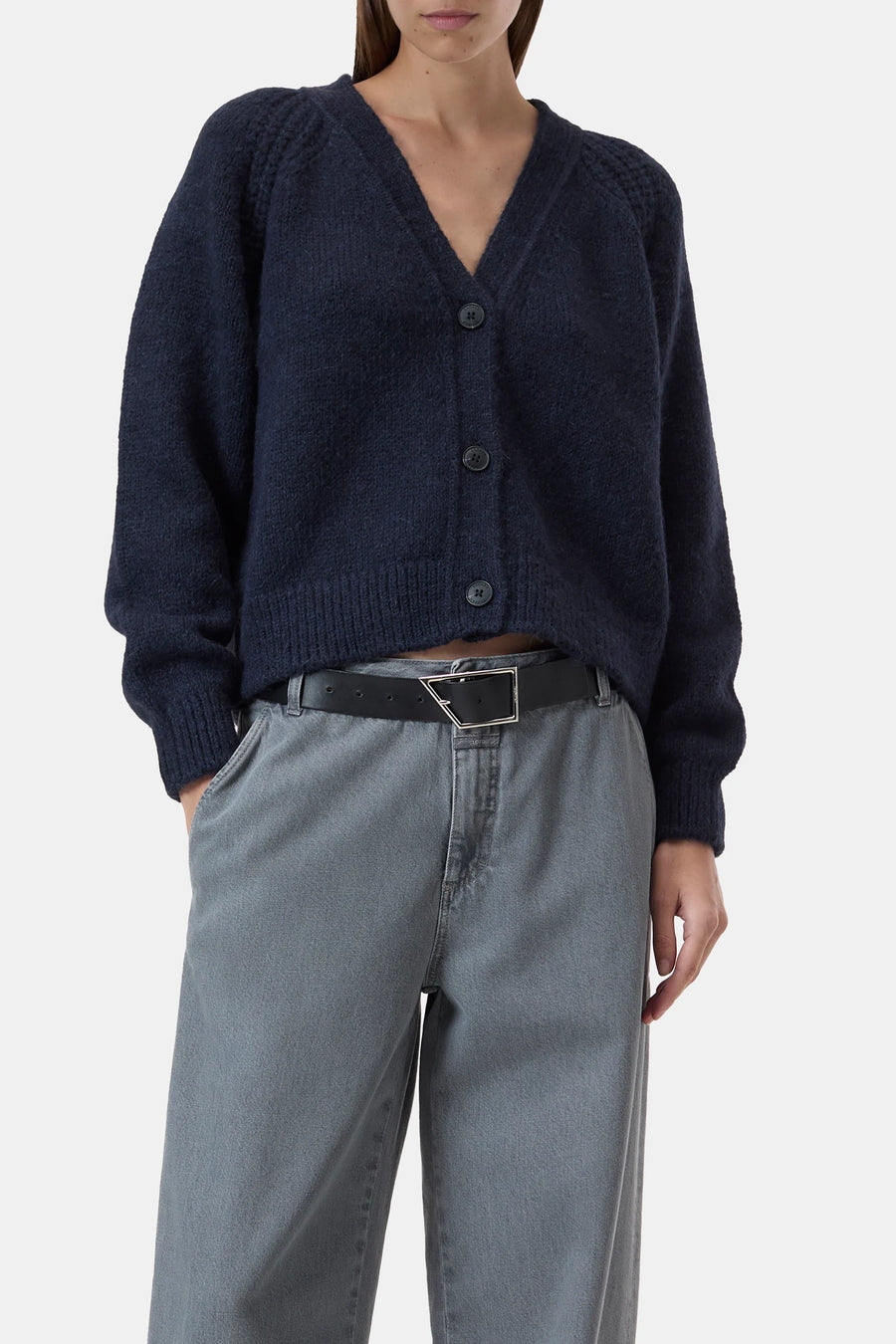 Closed V Cardigan - Dark Blue