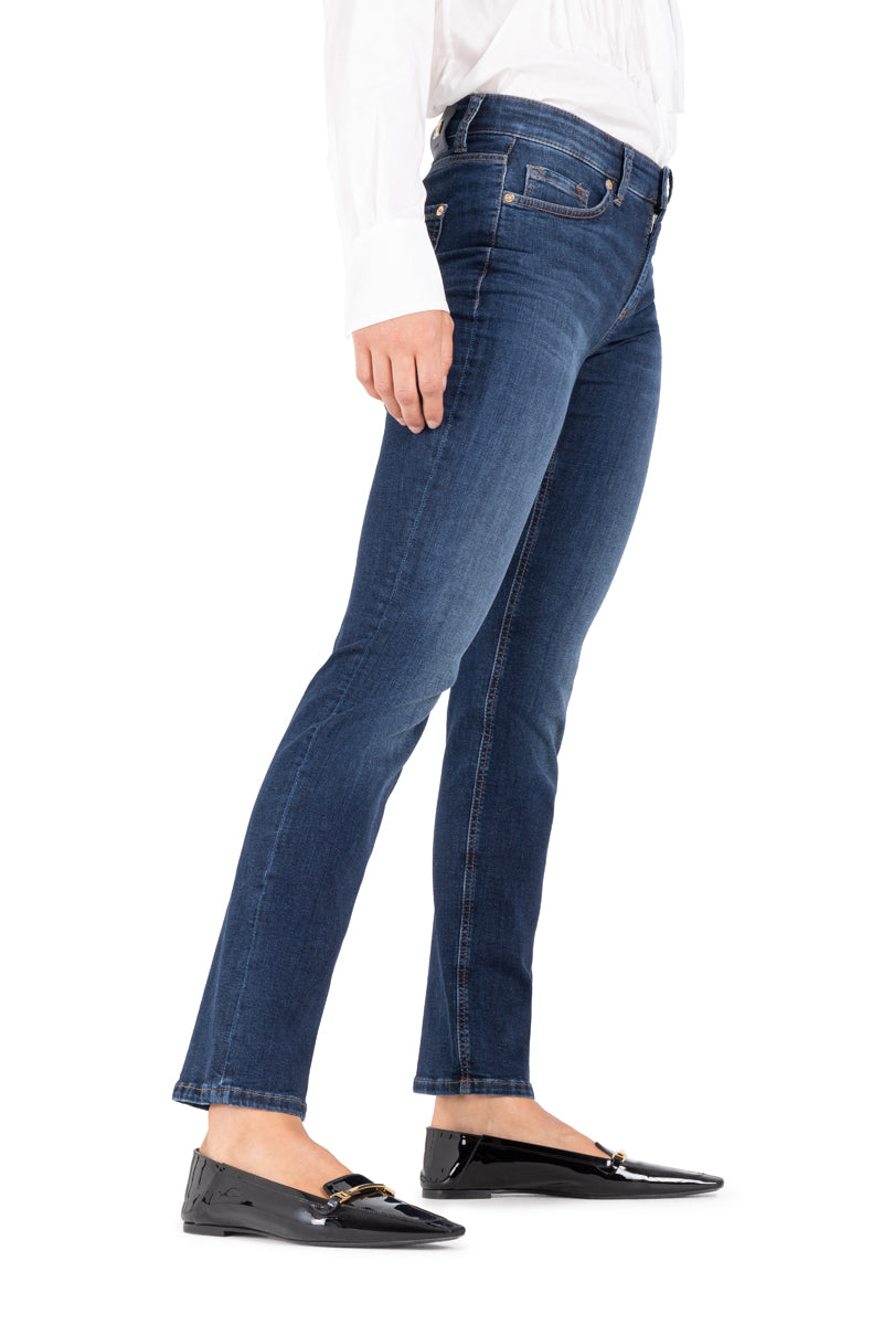 Cambio Piper Long Jeans - Dark Used Wash