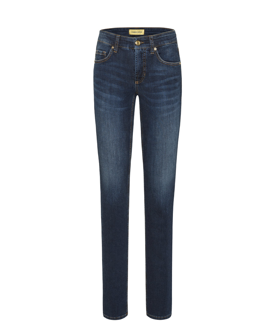 Cambio Piper Long Jeans - Dark Used Wash