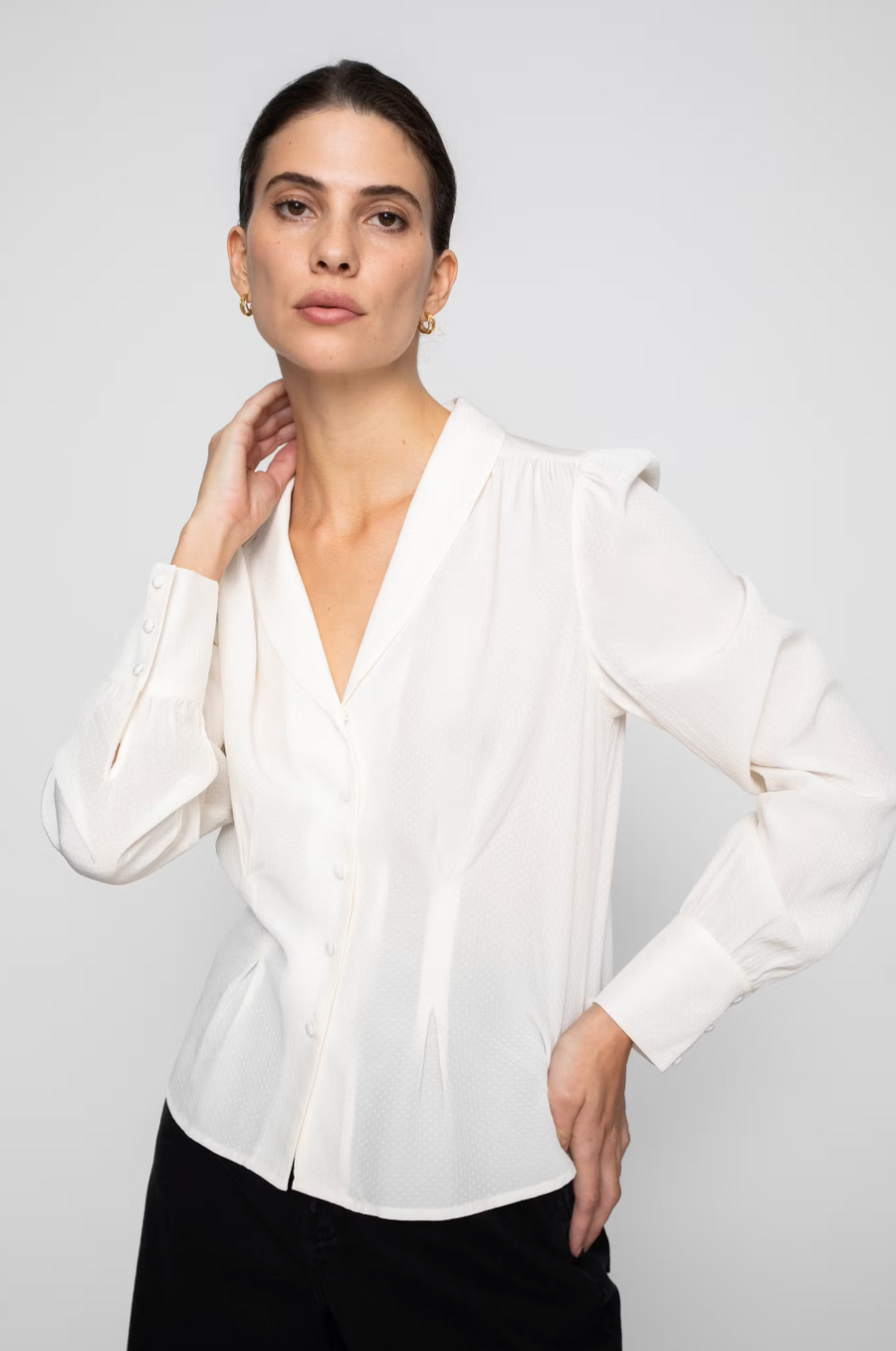 Camilla Pihl Ylva Bluse - Cream