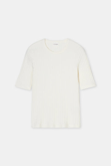 Closed Crewneck Shortsleeve - Ivory