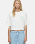Closed Cropped T-shirt - Ivory