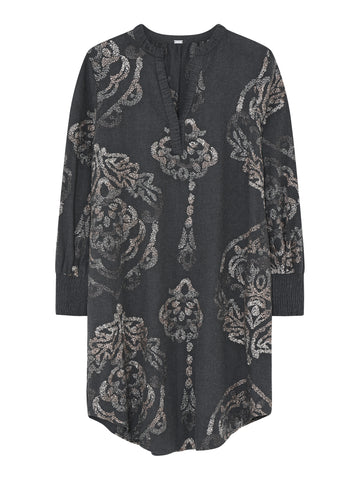 Gustav Costa Embroidery Kjole - Dark Grey