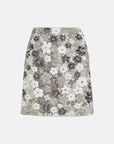 Essentiel Antwerp Fishbone Sequin Miniskirt - Silver