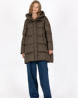 Lempelius Nev Down Coat - Foggy Green