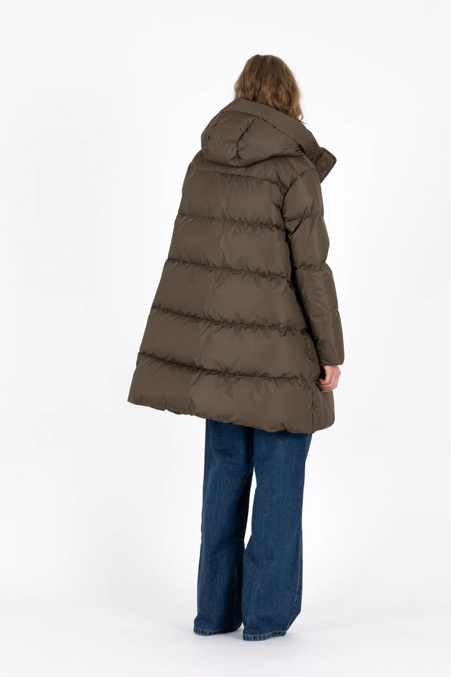 Lempelius Nev Down Coat - Foggy Green