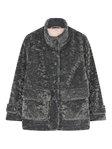 Gustav Maddy Fake Fur Frakke - 1610 Grey