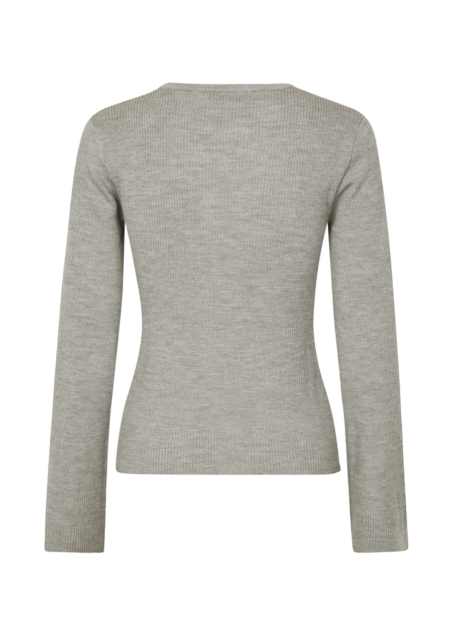 Modström HirokiMD O-neck - Grey Melange