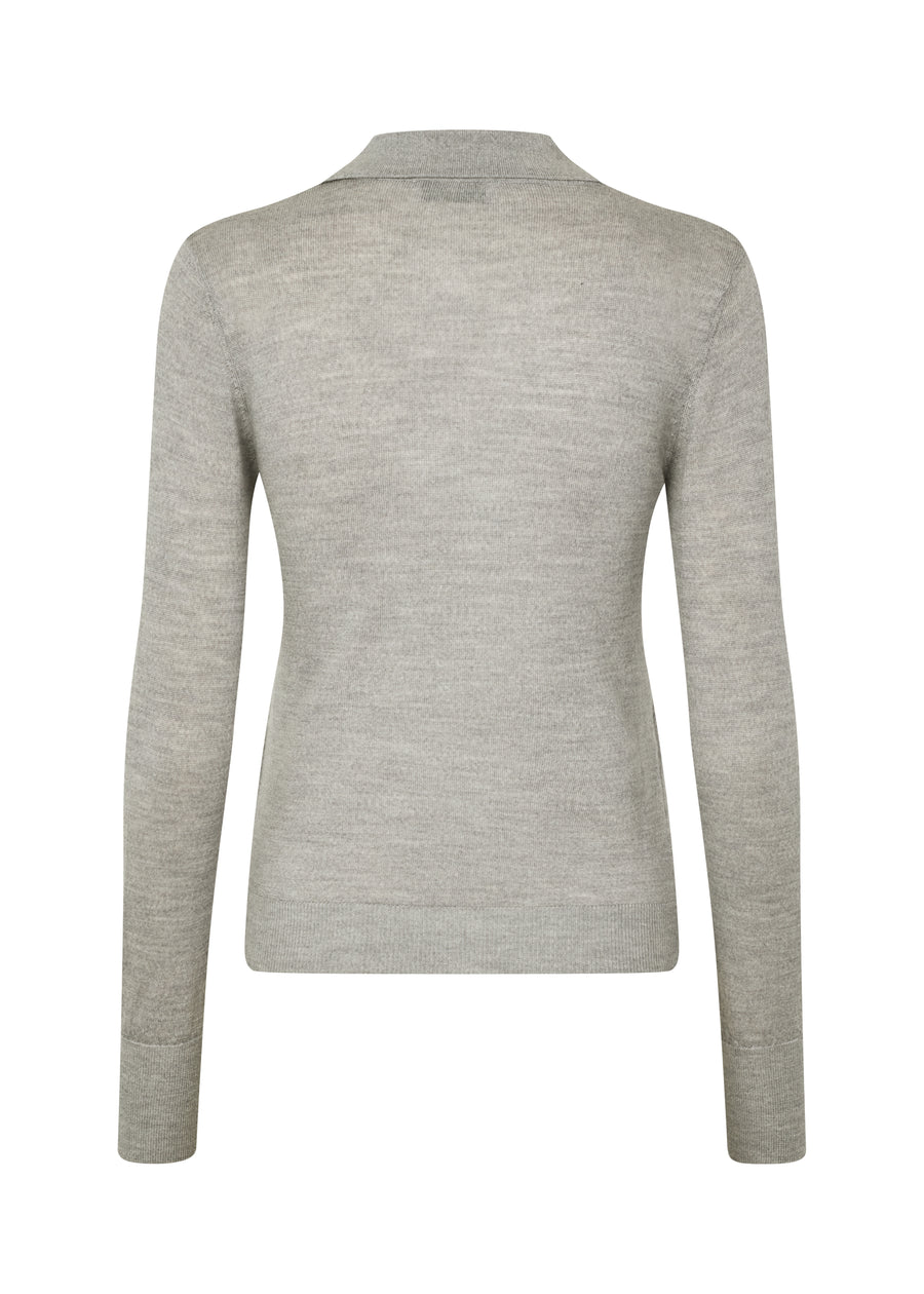 Modström HirokiMD Polo - Grey Melange