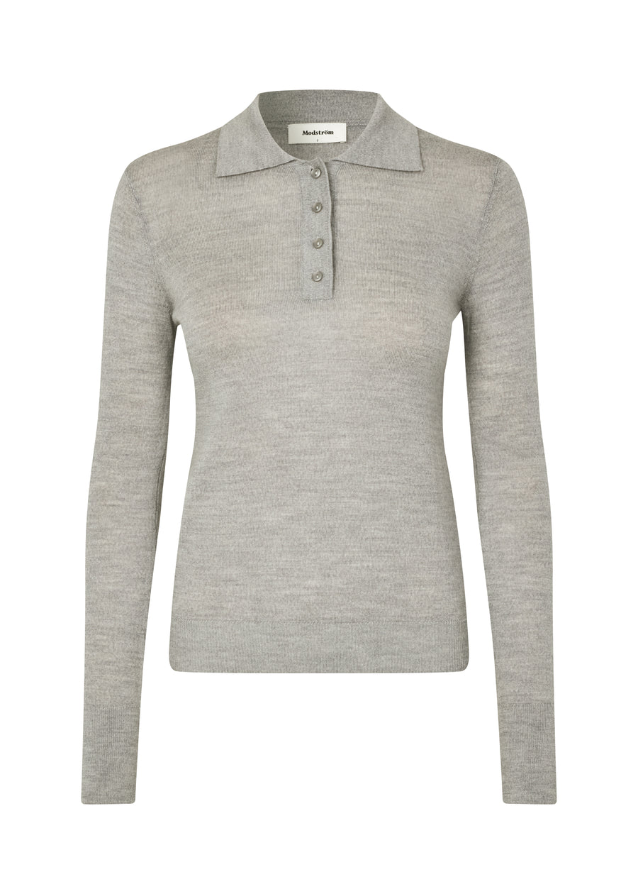 Modström HirokiMD Polo - Grey Melange