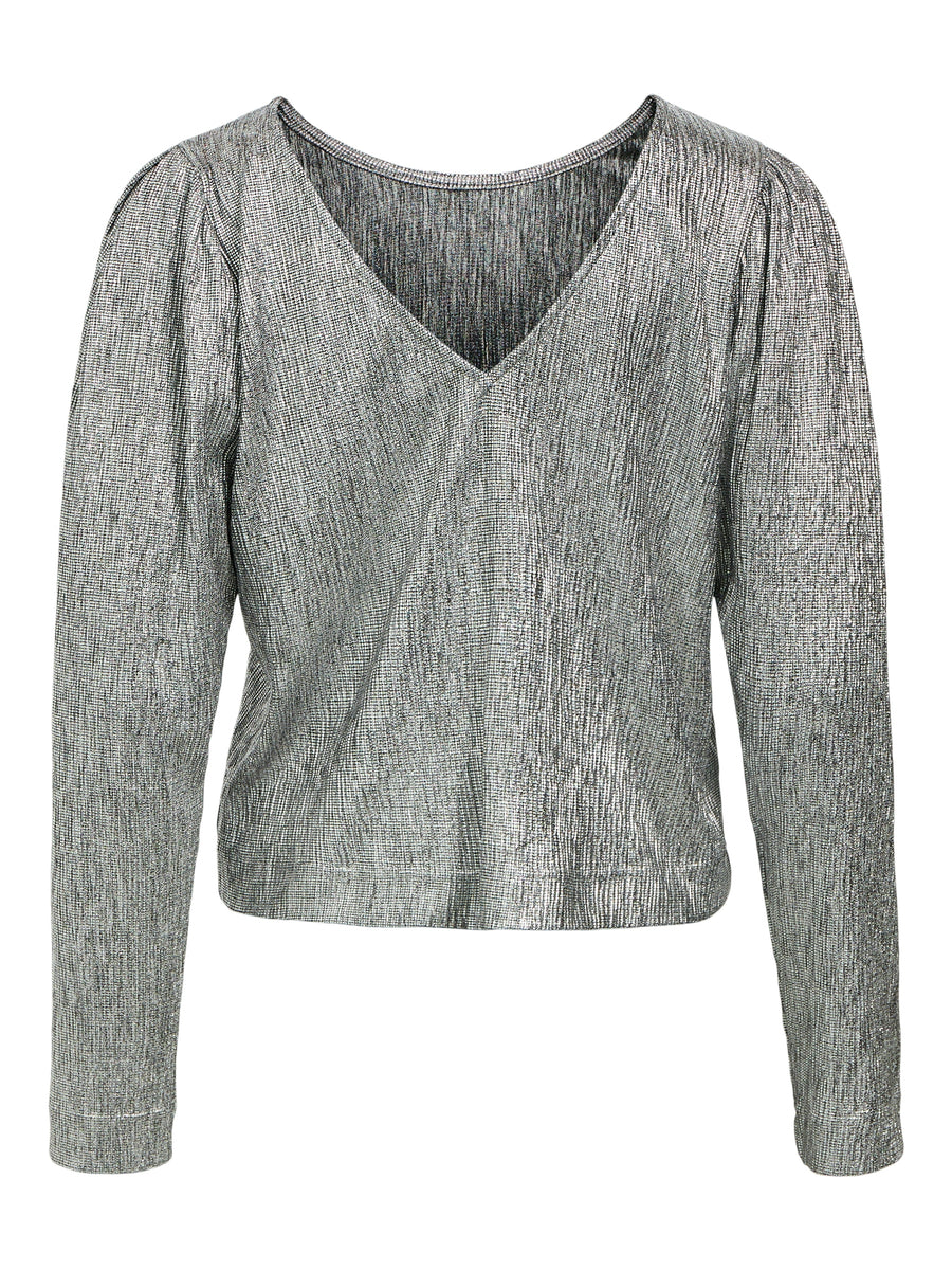 Object Objlouise L/S Top - Silver