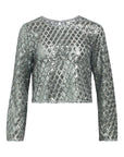 Object Objgitte Lo L/S Top - Asphalt Silver