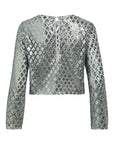 Object Objgitte Lo L/S Top - Asphalt Silver