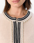 Object Objperla Knit Cardigan - White Sand