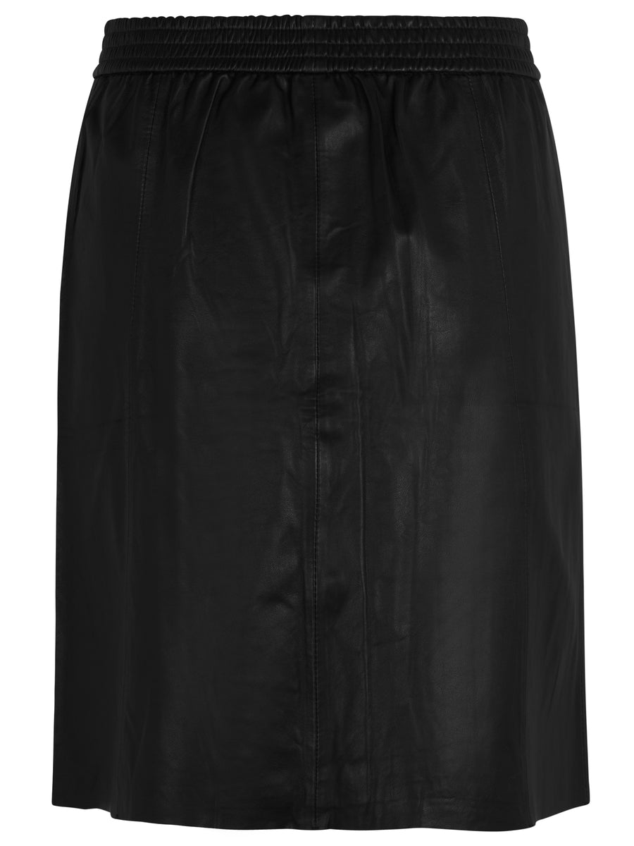 Rosemunde Leather Skirt - Black