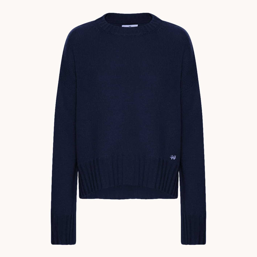 Wuth Cashmere Agnes Pullover - Navy