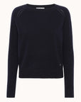 Wuth Cashmere Pearl Pullover - Navy