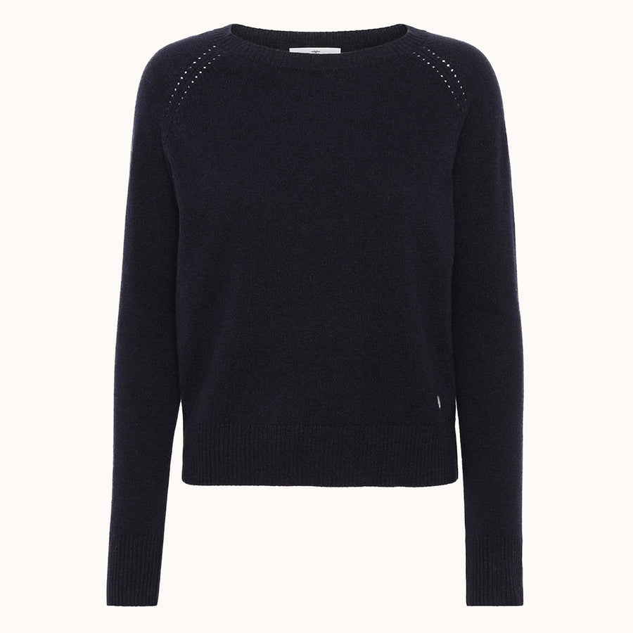 Wuth Cashmere Pearl Pullover - Navy