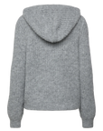 Object Objmilu Knit Hoodie - Light Grey