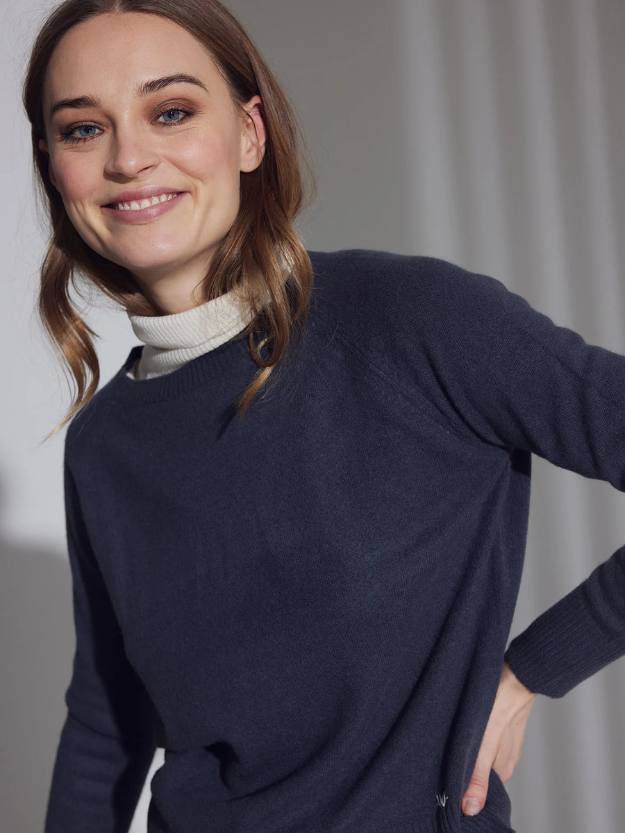 Wuth Cashmere Pearl Pullover - Navy