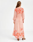 Gustav Hali Long Dress - Rose Print
