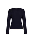 Mads Nørgaard Cosy Rib Solid Sail Sweater - Deep Well