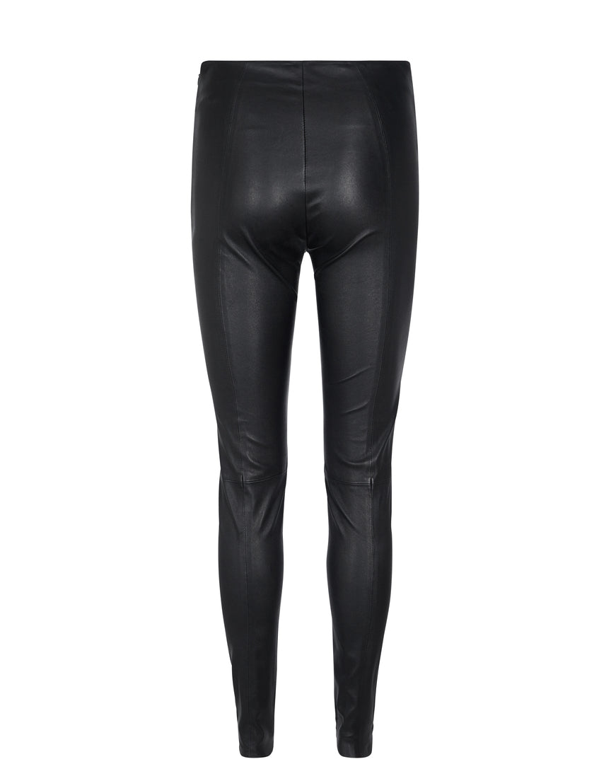 Mos Mosh Lucille Stretch Leather Leggings - Black – Huset Ollie