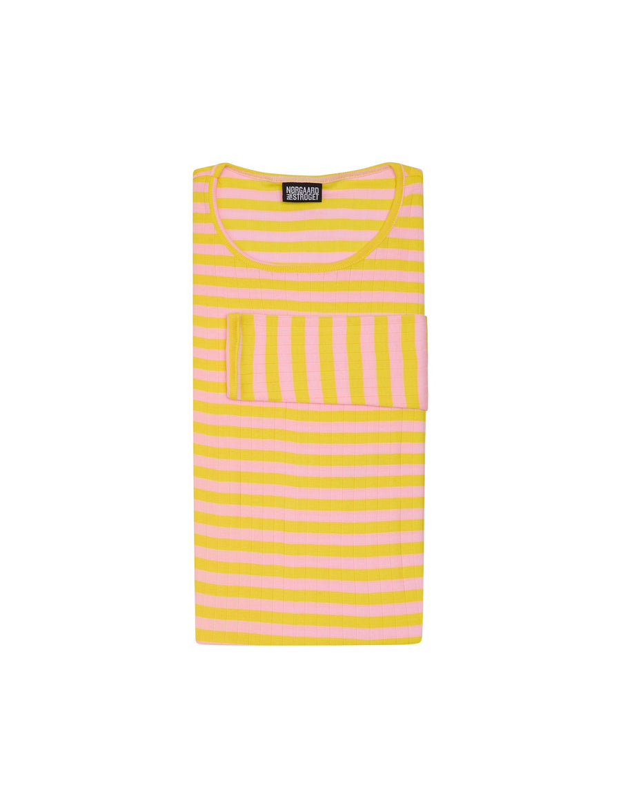 Nørgaard Paa Strøget 101 Broadway T-shirt - Yellow/Rose