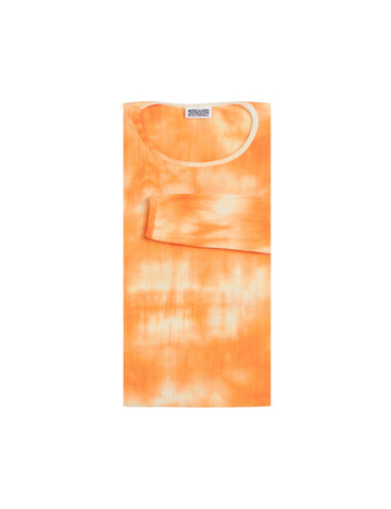 Nørgaard Paa Strøget 101 Tie Dye Regular T-shirt - Orange/white