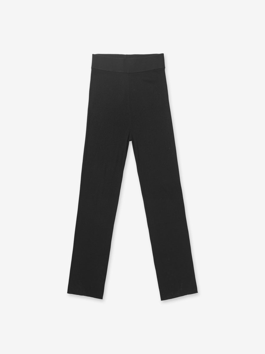 People's Republic Of Cashmere Thin Ribbed Trousers - Black